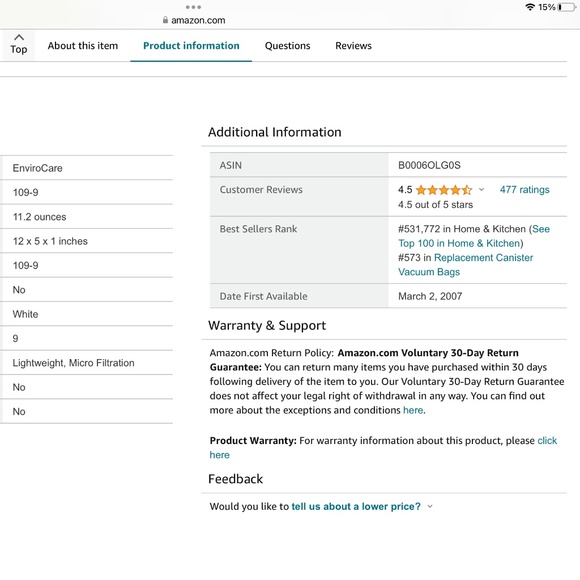 2 packs style S EnviroCare Replacement Vacuum  Dust Bags Futura Spectrum 17 bags - Picture 12 of 12